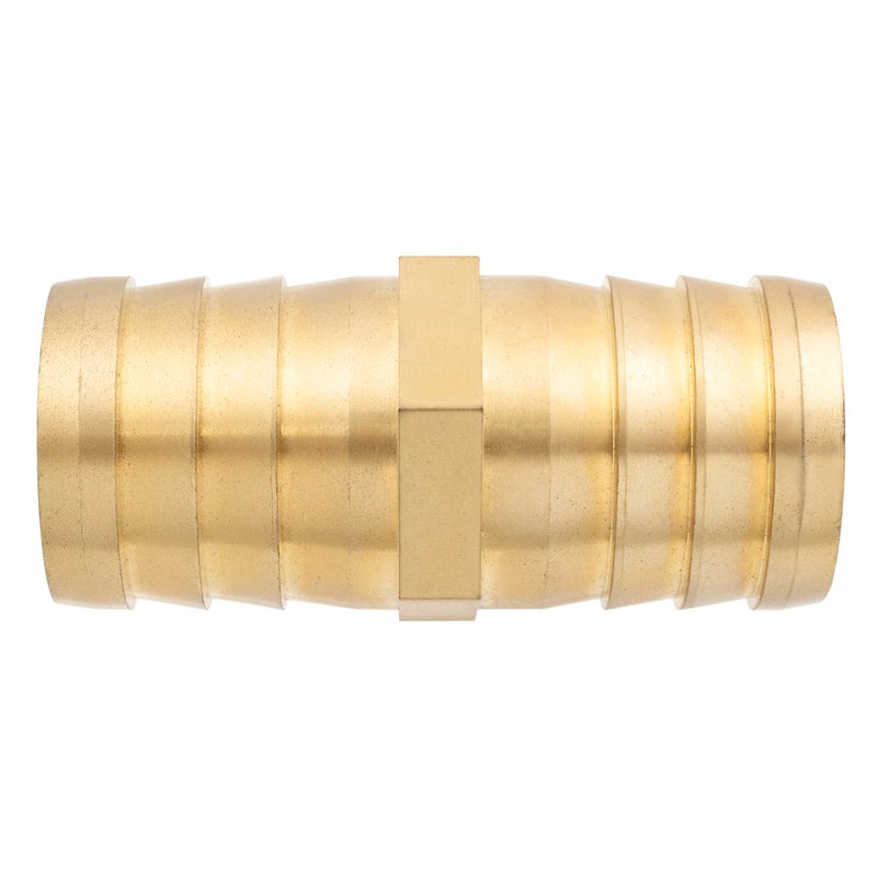 Yoebor Brass Hose Barb Fitting 1" Barb x 1" Union Splicer Mender 25mm Hose ID, 39mm-62mm Length (Pack of 2) - Image 3